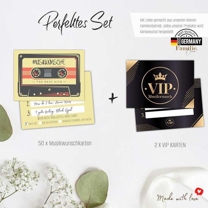 50 Musikwunschkarten