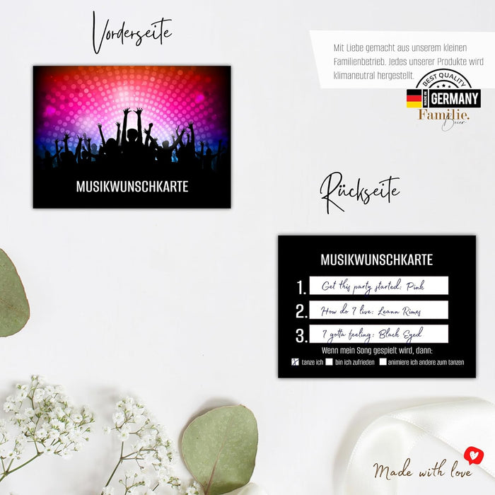 50 Musikwunschkarten inkl. VIP Karten