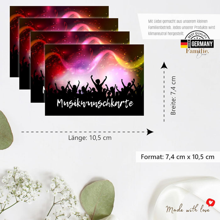 50 Musikwunschkarten inkl. VIP Karten