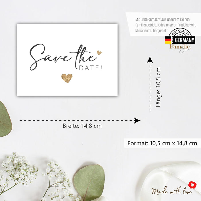 25 Save The Date Karten Hochzeit