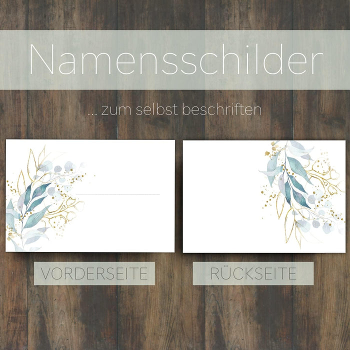 Tischkarten Namenskarten 25 Stück zum beschriften Hochzeit Geburtstag Konfirmation Kommunion Taufe Feier Namensschilder zum selbst beschriften Boho #I03