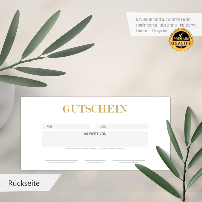 40 Blanko Gutscheine zum selber ausfüllen