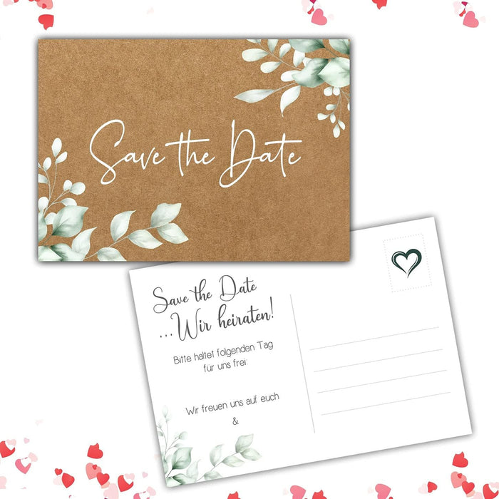 25 save the date Karten Hochzeit