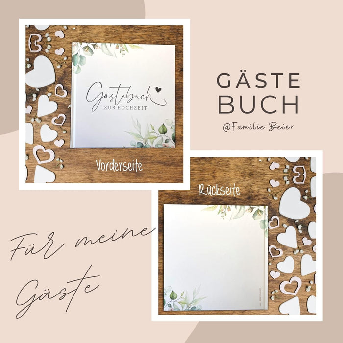 Hochzeit Gästebuch Hochzeit Fotobuch Hochzeitsbuch Gäste Hochzeiten Geschenk blanko Hardcover, stabile Bindung Fadenheftung Gästebuch Boho Hochzeit #D02