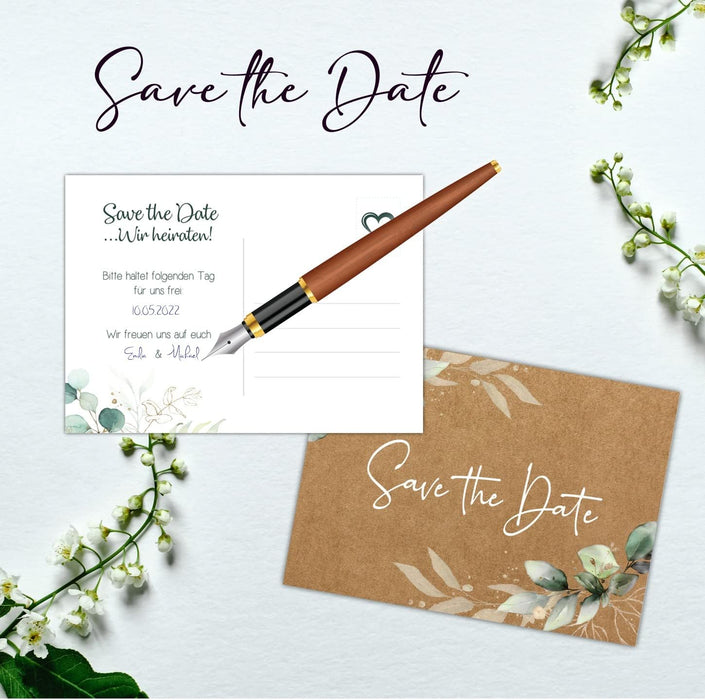 25 save the date Karten Hochzeit