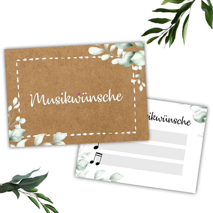 25 Musikwunschkarten