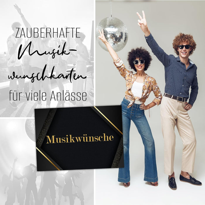 50 Musikwunschkarten Hochzeit Musikwunsch DJ Karten Musikwunschkarten Geburtstag Boho Musikwünsche Musikkarten Partykarten #G01