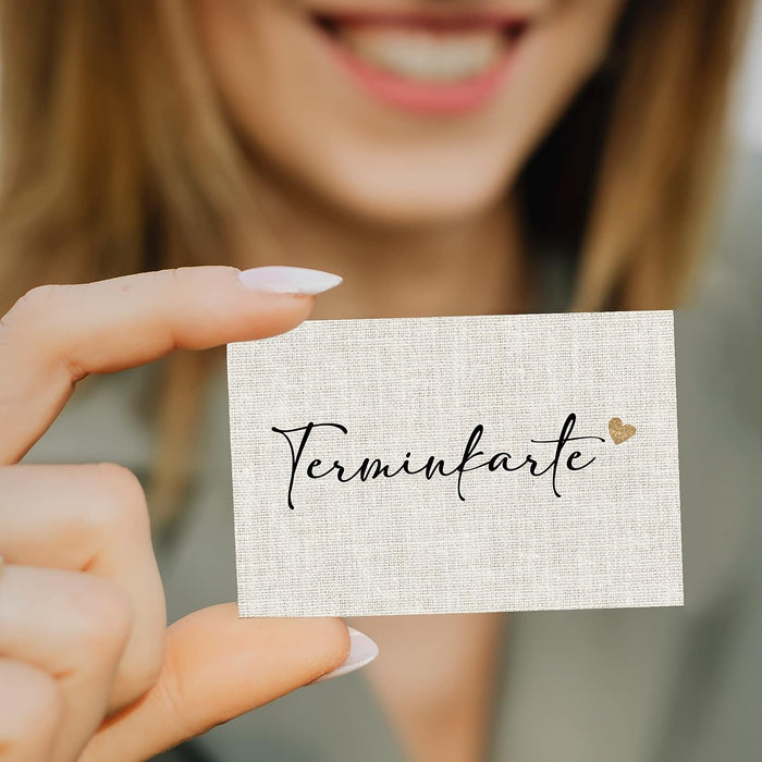 50 Terminkarten | Terminkarte für Nagelstudio Friseur Massage Kosmetik