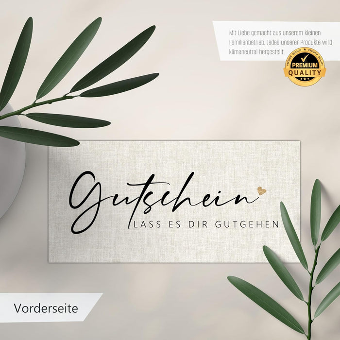 25 Blanko Gutscheine zum selber Ausfüllen