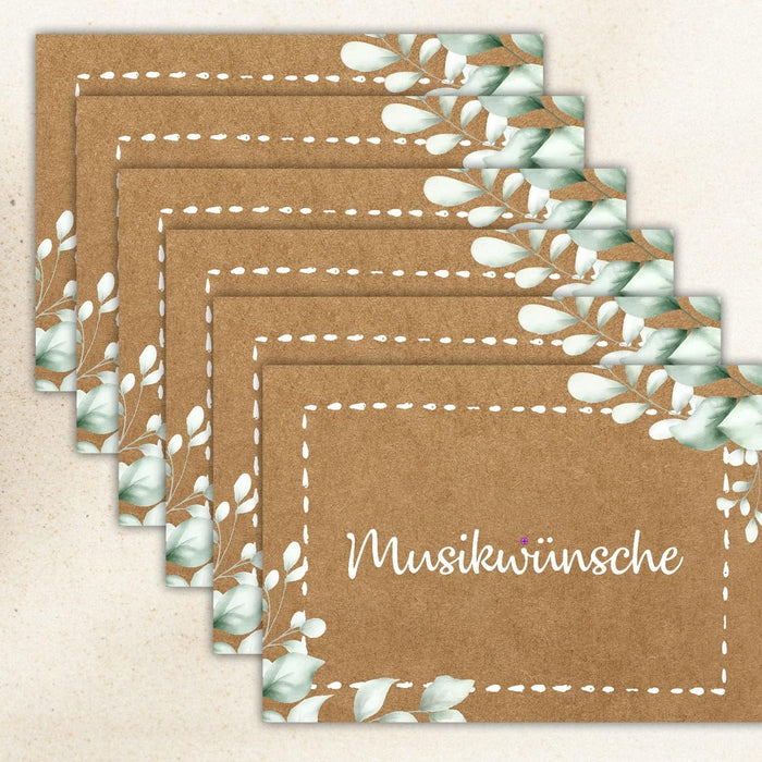 25 Musikwunschkarten