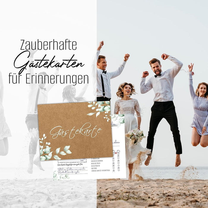 25er Set Schöne Gästekarten für Hochzeit Gästebuchkarten Hochzeitsspiel Hochzeitsgäste Gästebuchseiten Brautpaar Hochzeit Gästebuch Alternative Hochzeitsgästekarten #J05
