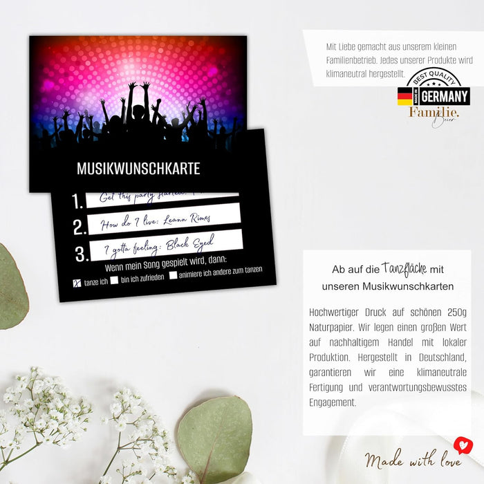 50 Musikwunschkarten inkl. VIP Karten