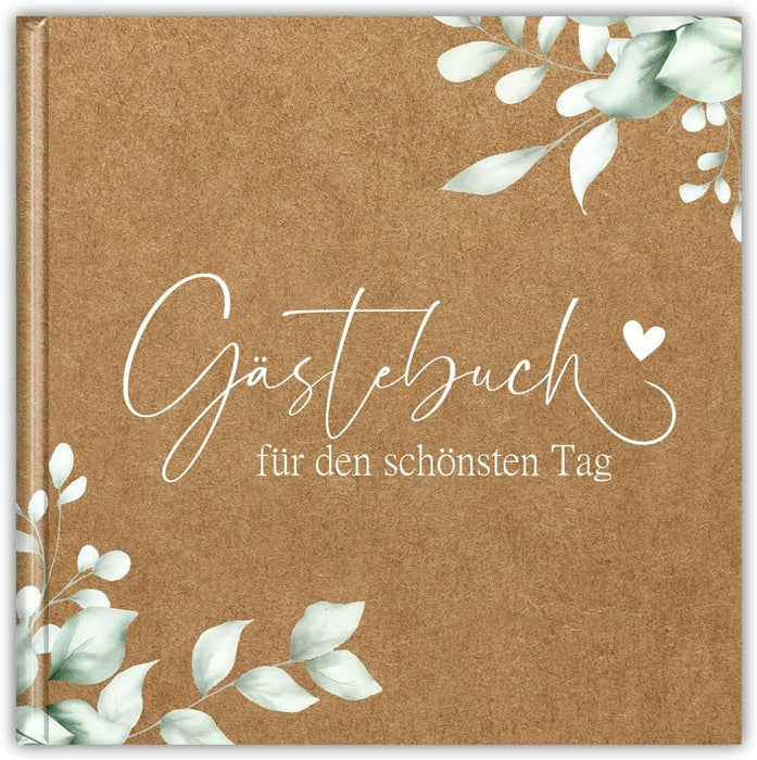 Boho Hochzeit Gästebuch Hochzeit Fotobuch Hochzeitsbuch Gäste Hochzeiten Geschenk blanko Hardcover, stabile Bindung Fadenheftung #D03
