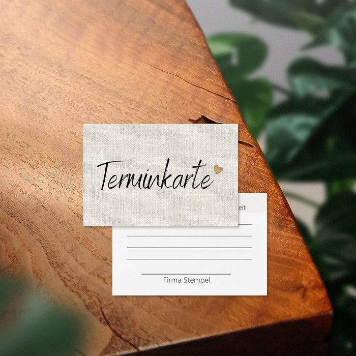 50 Schöne Terminkarten im schlichten Design | Terminkarte für Nagelstudio, Friseur, Massage, Termin Kosmetik, Physiotherapeut #F15