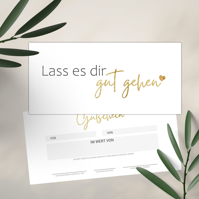 25 Blanko Gutscheine zum selbst Ausfüllen