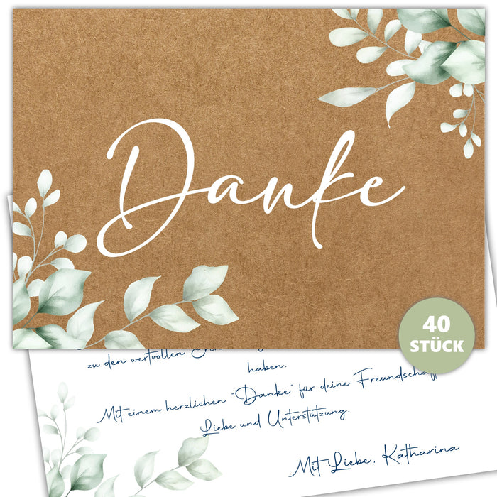 25 Dankeskarten