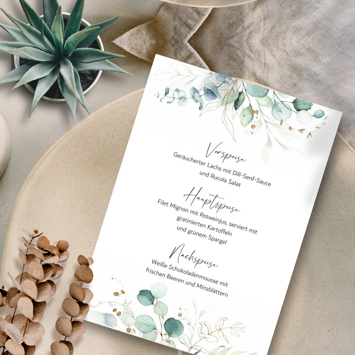 30 Tischkarten 15 Menükarten 30 Gastgeschenke zum selbst beschriften für Hochzeit