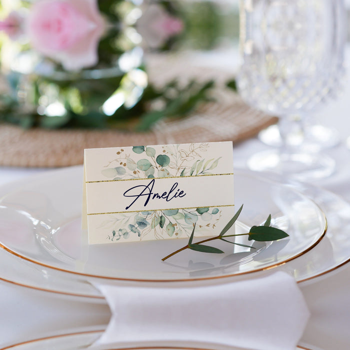 30 Tischkarten 15 Menükarten 30 Gastgeschenke zum selbst beschriften für Hochzeit