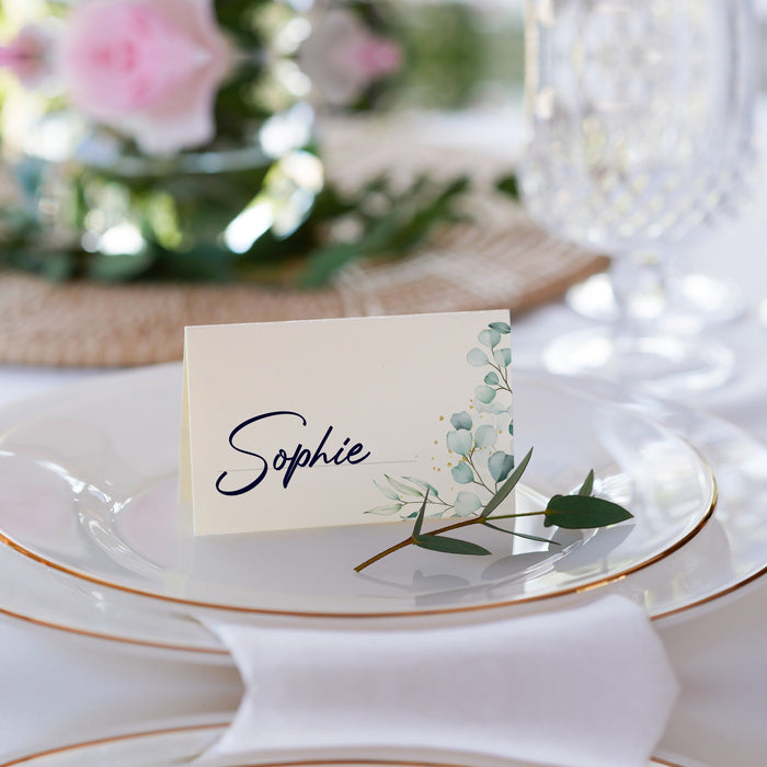 30 Tischkarten 15 Menükarten 30 Gastgeschenke zum selbst beschriften für Hochzeit