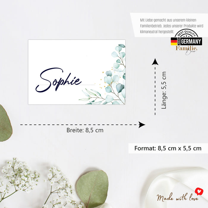 30 Tischkarten 15 Menükarten 30 Gastgeschenke zum selbst beschriften für Hochzeit