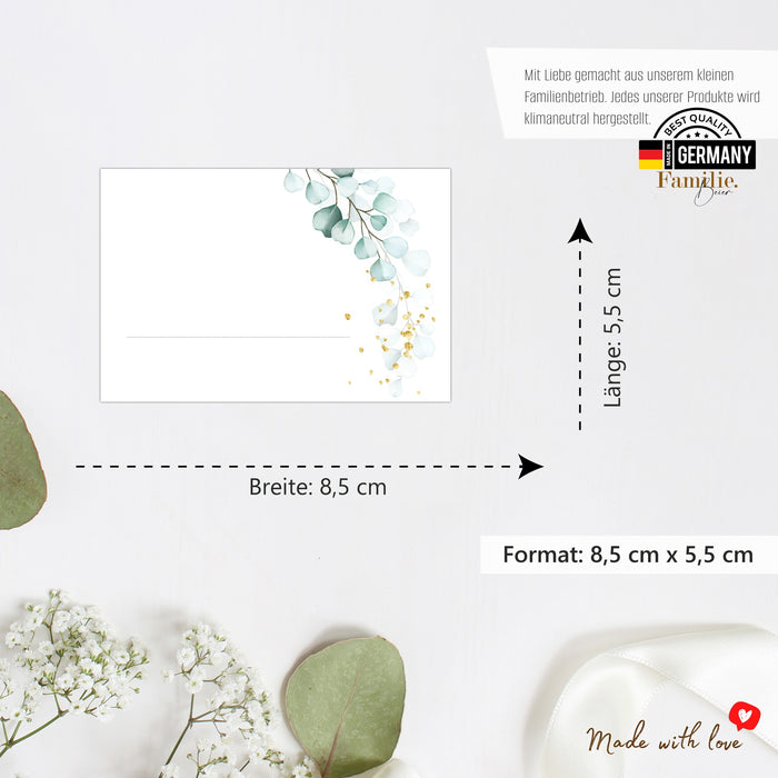 30 Tischkarten 15 Menükarten 30 Gastgeschenke zum selbst beschriften für Hochzeit