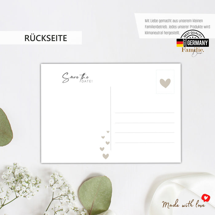50 Zauberhafte Save the date Karten für Hochzeit Geburtstag Taufe Silberhochzeit