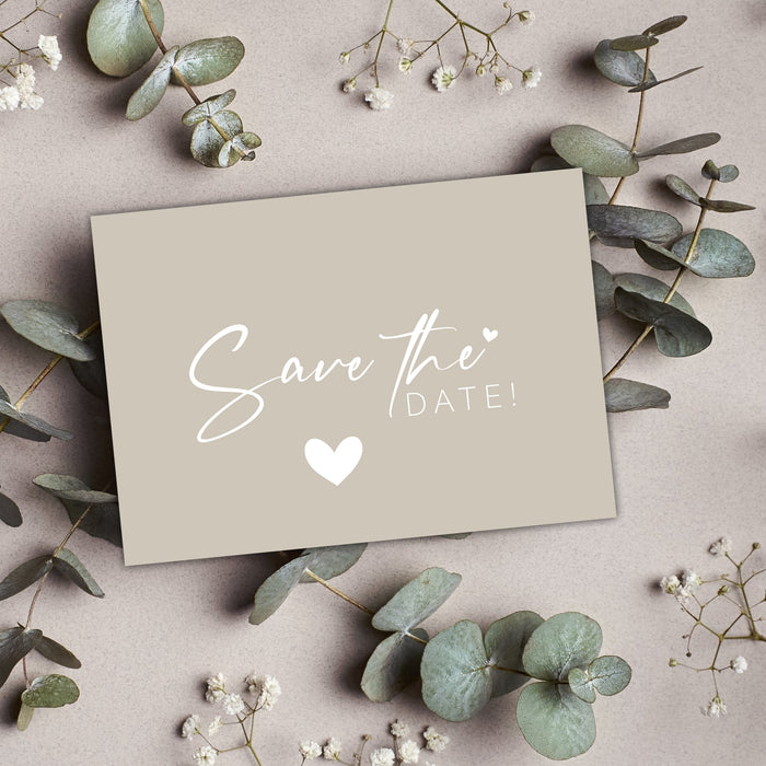 50 Zauberhafte Save the date Karten für Hochzeit Geburtstag Taufe Silberhochzeit