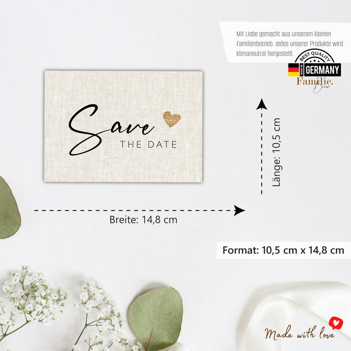 25 Save the date Karten