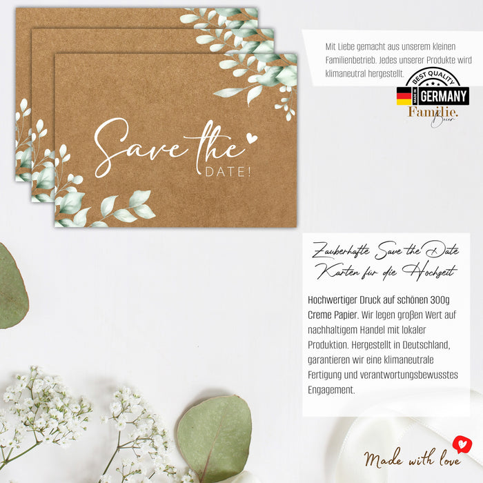 25 save the date Karten Hochzeit