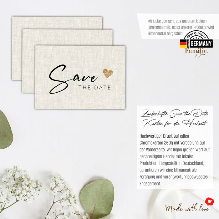 25 Save the date Karten