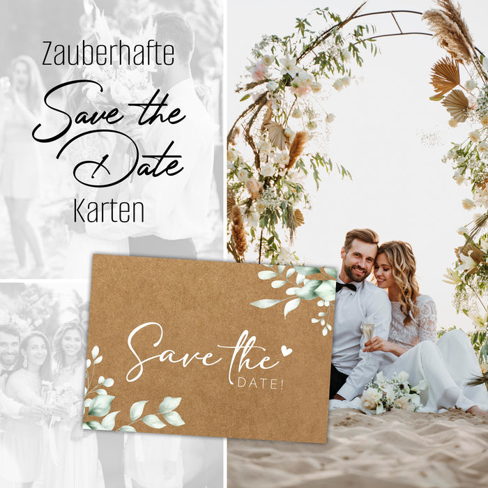 25 save the date Karten Hochzeit